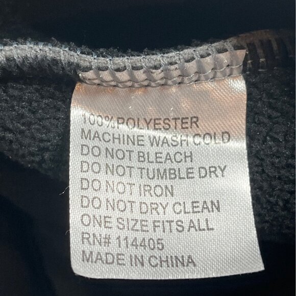 Fleece Gray Balaclava Hood With Adjustable Drawstrings One Size Fits All 11s - Picture 4 of 4